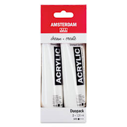 Amsterdam Standard Series Acrylics - Pkg of 2, Titanium White, 120 ml tubes