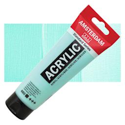 Amsterdam Standard Series Acrylic- Turquoise Green Light, 120 ml tube with swatch