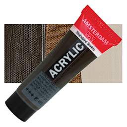 Amsterdam Standard Series Acrylic - VanDyke Brown, 20 ml Tube and swatch