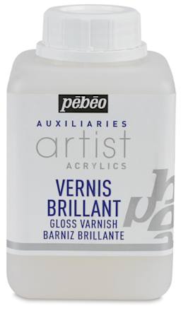 Acrylic Polymer Varnishes - Front of 500 ml Gloss Varnish