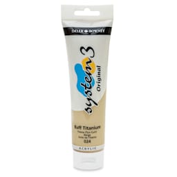 Daler-Rowney System3 Acrylic - Buff Titanium, 150 ml tube