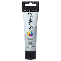 Daler-Rowney System3 Acrylic - Silver Hue, 59 ml