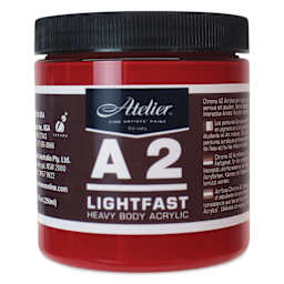 Chroma A2 Student Acrylics - Cadmium Red Medium Hue, 250 ml jar