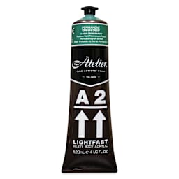 Chroma A2 Student Acrylics - Permanent Green Deep Hue, 120 ml tube
