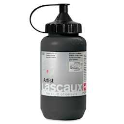 Lascaux Artist Acrylics - Carbon Black, 390 ml Bottle