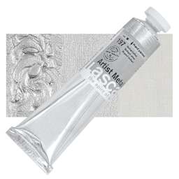 Lascaux Artist Acrylic - Brilliant Silver, 45 ml tube and swatch