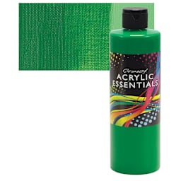 Chromacryl Acrylic Essentials - Green, 500 ml and swatch