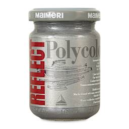 Maimeri Polycolor Vinyl Paints - Reflect Antique Silver, 140 ml