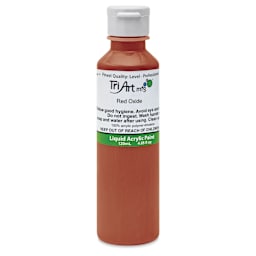 Tri-Art Liquid Artist Acrylics - Red Oxide, 120 ml bottle
