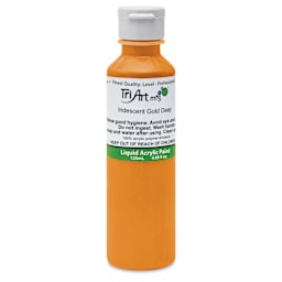 Tri-Art Liquid Artist Acrylics - Iridescent Deep Gold, 120 ml bottle