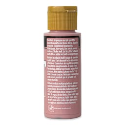 FolkArt Matte Acrylic Paint - Vintage Tea Rose, 2 oz, Bottle (Back)