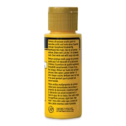 FolkArt Matte Acrylic Paint - School Bus Yellow, 2 oz, Bottle (Back)