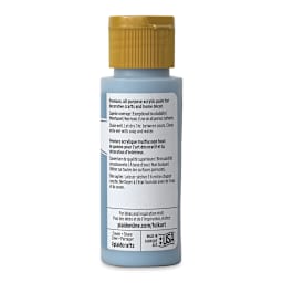 FolkArt Matte Acrylic Paint - French Blue, 2 oz, Bottle (Back)