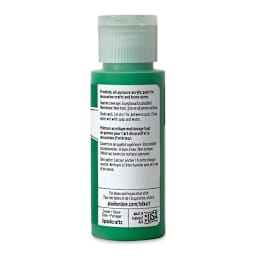 FolkArt Matte Acrylic Paint - Bright Green, 2 oz, Bottle (Back)