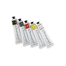 Chromacryl Students' Acrylics - Set of 5 Colors, 2.5 oz, Tubes (Out of packaging)