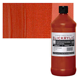 Blickrylic Student Acrylic - Venetian Red, Quart and swatch