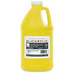 Blickrylic Student Acrylics - Primary Yellow, Half Gallon
