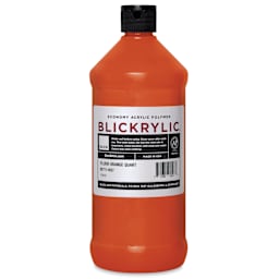 Blickrylic Student Acrylics - Fluorescent Orange, Quart