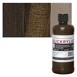 Blickrylic Student Acrylic - Burnt Umber, Pint and swatch