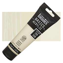 Liquitex Basics Acrylic Paint - Parchment, 4 oz tube and swatch