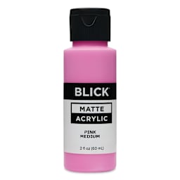 Blick Matte Acrylic - Pink Medium, 2 oz bottle
