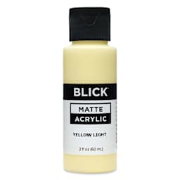 Blick Matte Acrylic - Yellow Light, 2 oz bottle
