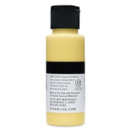 Blick Matte Acrylic - Yellow Medium, 2 oz bottle