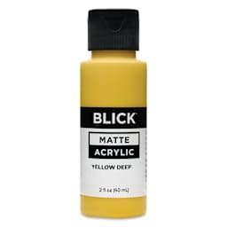 Blick Matte Acrylic - Yellow Deep, 2 oz bottle