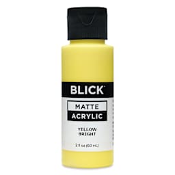 Blick Matte Acrylic - Yellow Bright, 2 oz bottle