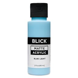 Blick Matte Acrylic - Blue Light, 2 oz bottle