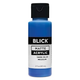 Blick Matte Acrylic - Dark Blue Medium, 2 oz bottle