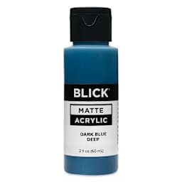 Blick Matte Acrylic - Dark Blue Deep, 2 oz bottle