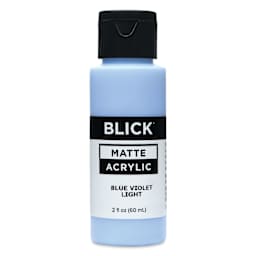 Blick Matte Acrylic - Blue Violet Light, 2 oz bottle