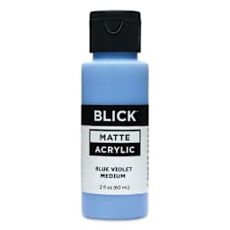 Blick Matte Acrylic - Blue Violet Medium, 2 oz bottle