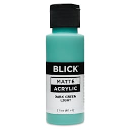 Blick Matte Acrylic - Dark Green Light, 2 oz bottle