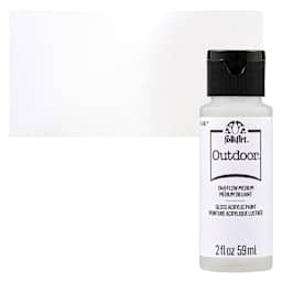 FolkArt Outdoor Acrylic Paint - Flow Medium, 2 oz, Bottle and swatch
