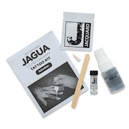Temporary Tattoo Body Art Kit - Components of Kit shown
