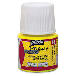 Pebeo Fantasy Prisme Paint - Fluorescent Yellow, 45 ml, Bottle