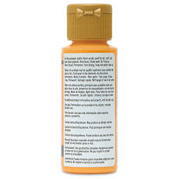 DecoArt Americana Acrylic Paint - Fresh Mango, 2 oz, back label