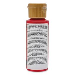 DecoArt Americana Acrylic Paint - Tuscan Red, 2 oz (Back of bottle)