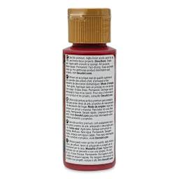 DecoArt Americana Acrylic Paint - Deep Burgundy, 2 oz back