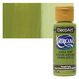 DecoArt Americana Acrylic Paint - Avocado Toast, 2 oz bottle and swatch