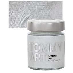 Tommy Art Mineral Paint - Sparkle Paint and swatch