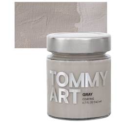 Tommy Art DIY System - Gray Coating, 140 ml jar and swatch