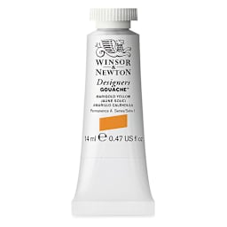 Winsor & Newton Designers Gouache - Marigold Yellow, 14 ml tube