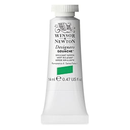 Winsor & Newton Designers Gouache - Brilliant Green, 14 ml tube