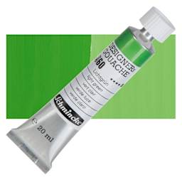 Schmincke Designers Gouache - Light Green, 20 ml Tube and swatch