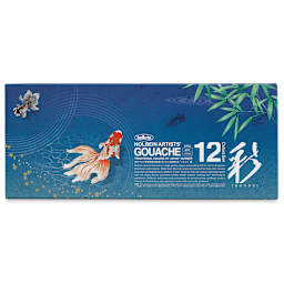 Holbein Irodori Artist Gouache - Summer, Set of 12, 15 ml, Front of packaging