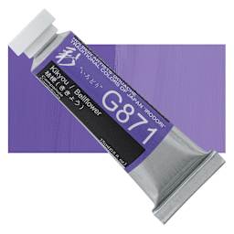 Holbein Irodori Artist Gouache - Bellflower, 15 ml, Tube and swatch