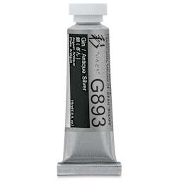 Holbein Irodori Artist Gouache - Antique Silver, 15 ml, Tube (Front of tube)